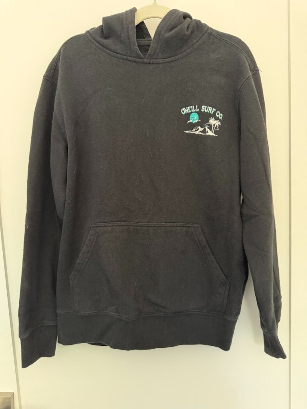 O'Neill Surf Co Graphic Hoodie Sweatshirt Black Kids Size S